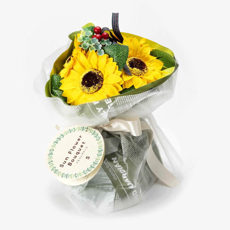 バスフレグランス フラワーフレグランスソープの通販 キューフラ ひまわりブーケs